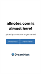 Mobile Screenshot of allnotes.com